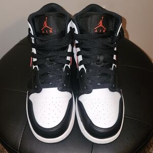Air Jordan One Black, Red, White, and Black